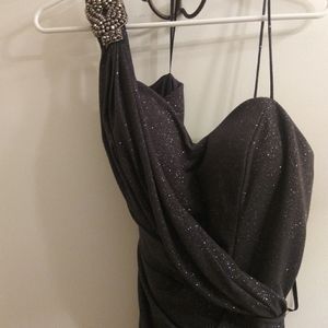Gun Metal Formal Dress
